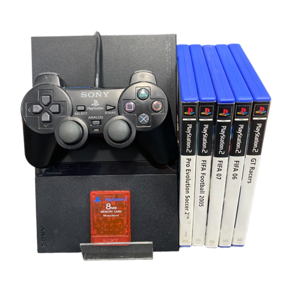 Pre-owned Sony Playstation 2 Slimline Console, Package - Own4Less
